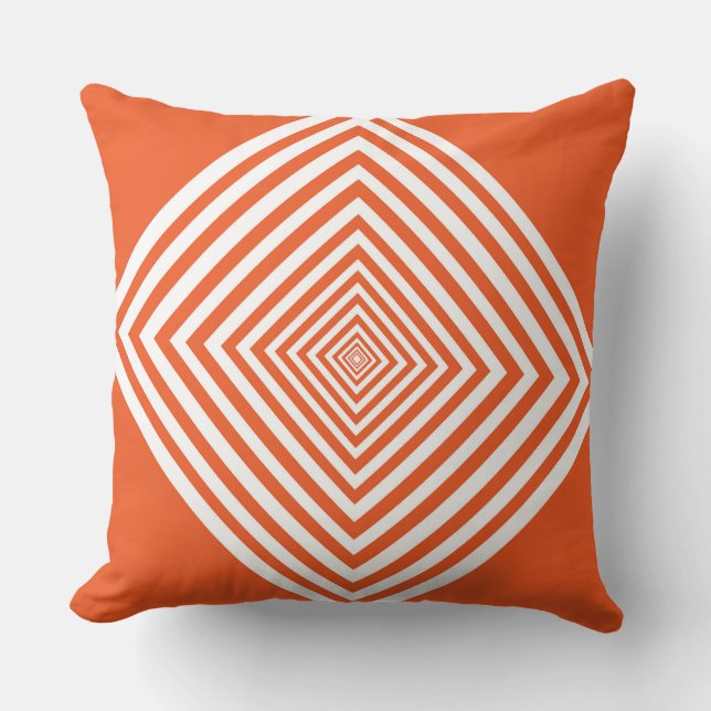 Cojín Decorativo Orange Diamond Shape (Anverso)