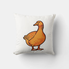 Cojín Decorativo Orange Duck – Cute and Playful Animal