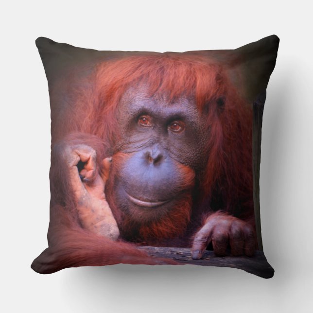 Cojín Decorativo Orangutan (Anverso)