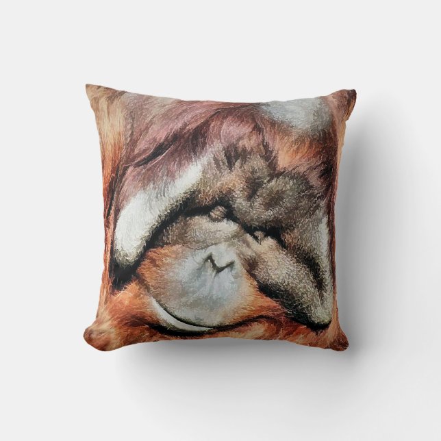 COJÍN DECORATIVO ORANGUTANOS (Anverso)
