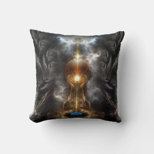 Cojín Decorativo Orb De Mojo De Arte Fractal Ligero