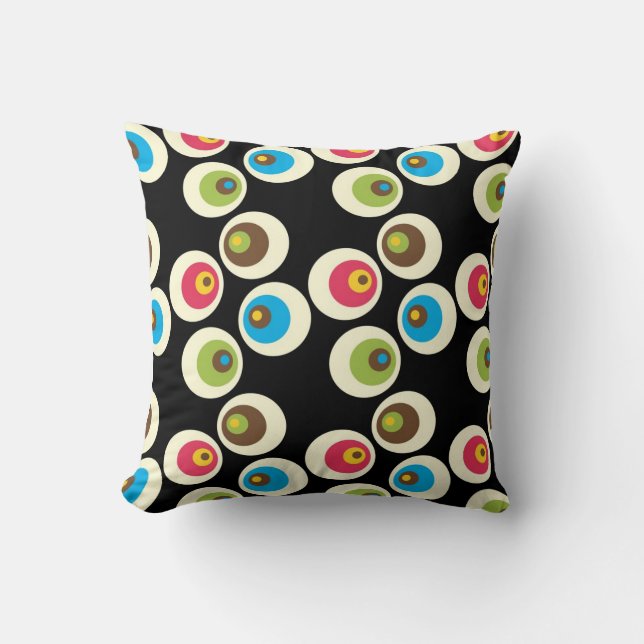 Cojín Decorativo Orbs on Black MOJO Pillow (Anverso)