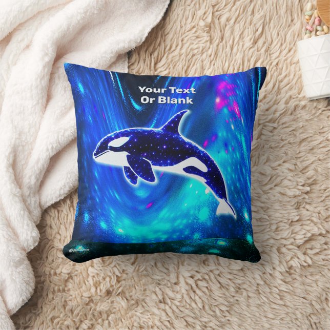 Cojín Decorativo Orca Cósmica (Manta)