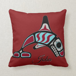 Cojín Decorativo Orca dual personalizada