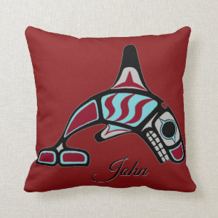 Cojín Decorativo Orca dual personalizada
