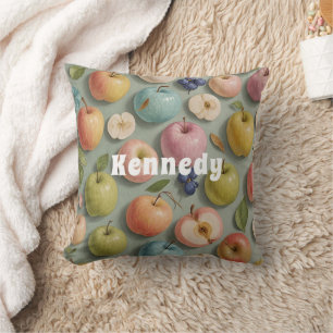 Cojín Decorativo Orchard Whimsy: fruta pastel