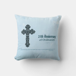 Cojín Decorativo Orden de Año de Aniversario y Nombre Personalizado