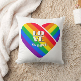 Cojín Decorativo Orgullo Arcoíris Corazón