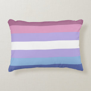 Cojín Decorativo Orgullo bisexual, impresión a rayas, orgullo LGBTQ