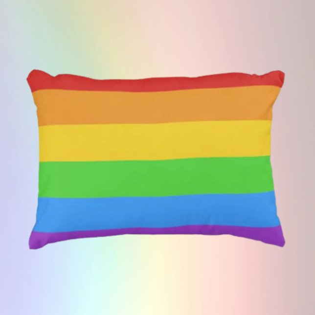 Cojín Decorativo Orgullo Cómodo: Bandera de Arcoíris (Subido por el creador)