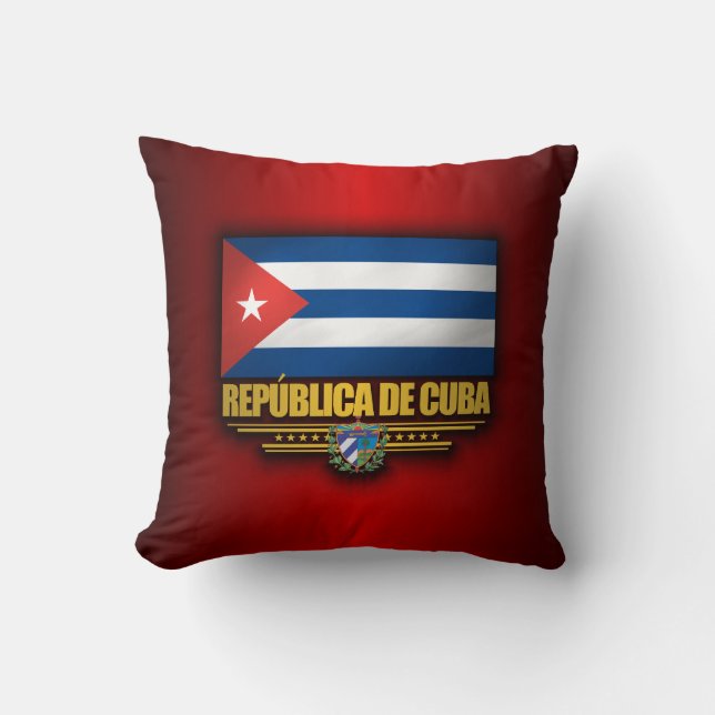 Cojín Decorativo Orgullo cubano (Anverso)