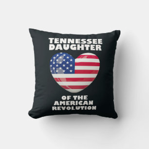 Cojín Decorativo Orgullo de la Hija de la Revolución Americana TENN