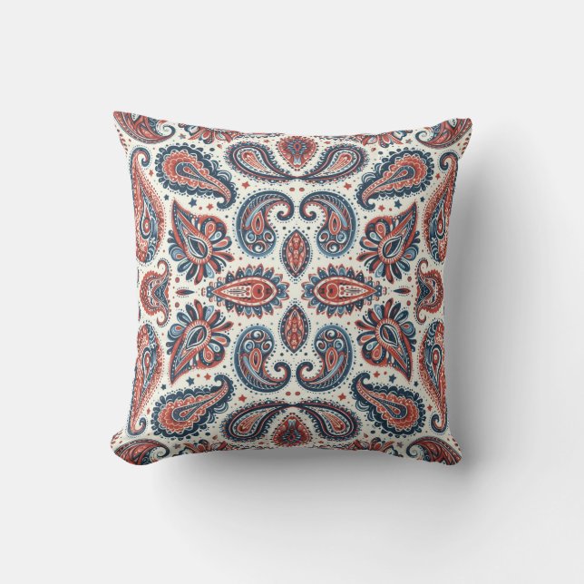 Cojín Decorativo Orgullo de Paisley (Anverso)