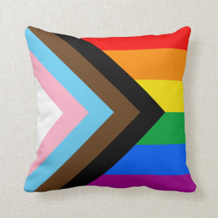 Cojín Decorativo Orgullo de progreso LGBTQ+