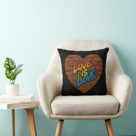 Cojín Decorativo Orgullo El amor colorido es amor
