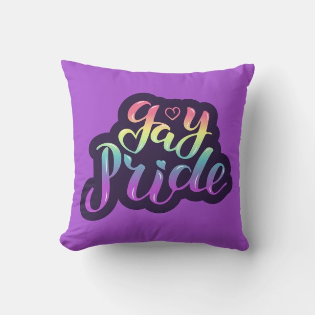 Cojín Decorativo Orgullo gay (Anverso)