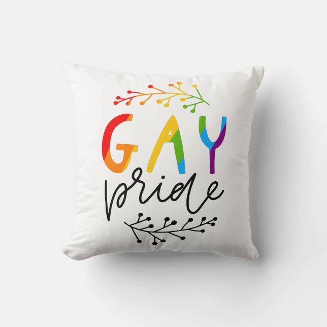 Cojín Decorativo Orgullo gay (Anverso)