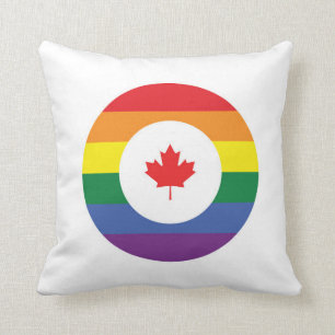 Cojín Decorativo Orgullo gay de Canadá