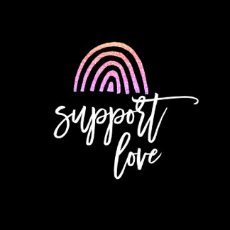 Cojín Decorativo Orgullo Purpurina colorido arcoiris negro