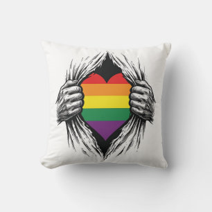 Cojín Decorativo Orgullo Vintage Camiseta Rota Diseño Vectorial_1