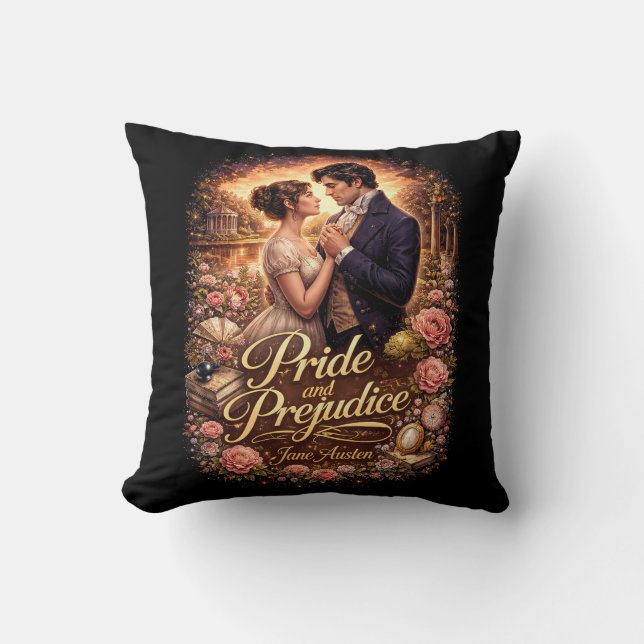 Cojín Decorativo Orgullo y Prejuicio (Anverso)