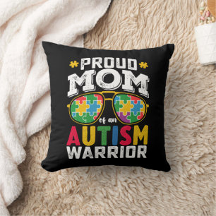 Cojín Decorativo Orgullosa Madre De Una Familia Guerrera Del Autism