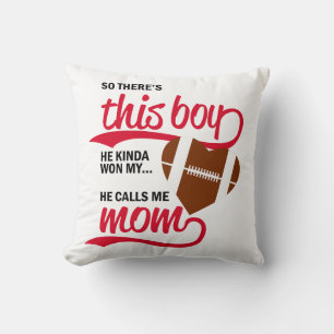 Cojín Decorativo Orgullosa Mamá de Beisbol
