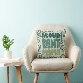 Cojín Decorativo Orgullosa Mamá de Plantas – Amante de Plantas Auda