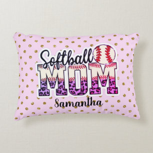 Cojín Decorativo Orgullosa vida de mamá de Softball