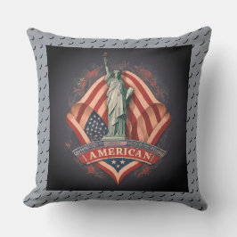 Cojín Decorativo "Orgulloso de ser americano.