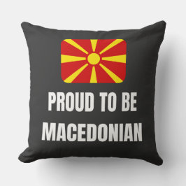 Cojín Decorativo Orgulloso de ser macedonio