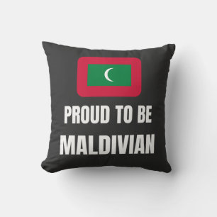 Cojín Decorativo Orgulloso de ser maldivo
