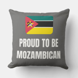 Cojín Decorativo Orgulloso de ser mozambiqueño