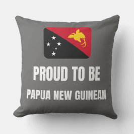 Cojín Decorativo Orgulloso de ser Papúa Nueva Guinea