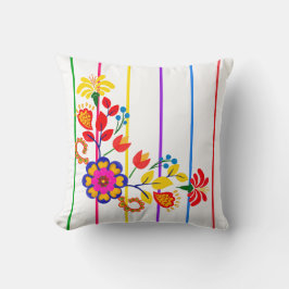 Cojín Decorativo Orgulloso de ser una ducha de bebé latina | Floral