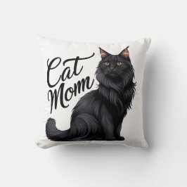 Cojín Decorativo Orgulloso Maine Coon Cat Mom Pillow II