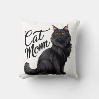 Cojín Decorativo Orgulloso Maine Coon Cat Mom Pillow II