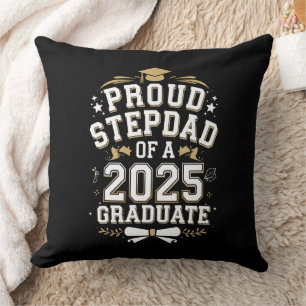 Cojín Decorativo Orgulloso Padrastro De Un Graduado 2025 Graduación