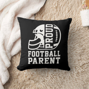 Cojín Decorativo Orgulloso padre de fútbol, familia de deportes de 