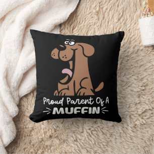 Cojín Decorativo Orgulloso padre de un batido de moffin diseñado pa