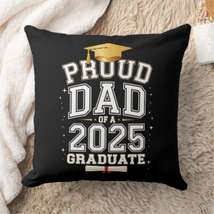 Cojín Decorativo Orgulloso Papá De Un Graduado 2025 Graduación Fami