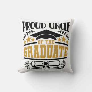 Cojín Decorativo Orgulloso Tío Del Graduado