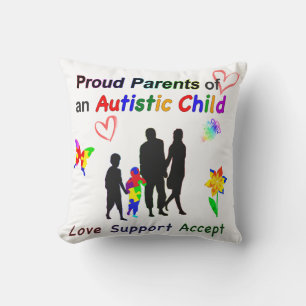 Cojín Decorativo Orgullosos padres de autismo