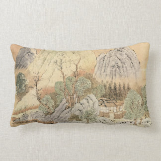 Cojín decorativo oriental de la pintura
