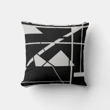 Origami gris claro sobre resumen geométrico negro