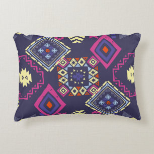 Cojín Decorativo Origen étnico tribal. Geomet primitivo y elegante