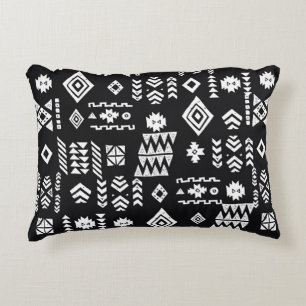 Cojín Decorativo Origen étnico tribal. Geomet primitivo y elegante