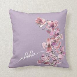 Cojín decorativo original de Orquídea Lt Aloha de 