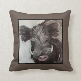 Cojín decorativo original del Razorback del cerdo
