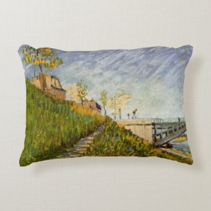 Cojín Decorativo Orillas del Sena, Pont de Clichy por Vincent van G